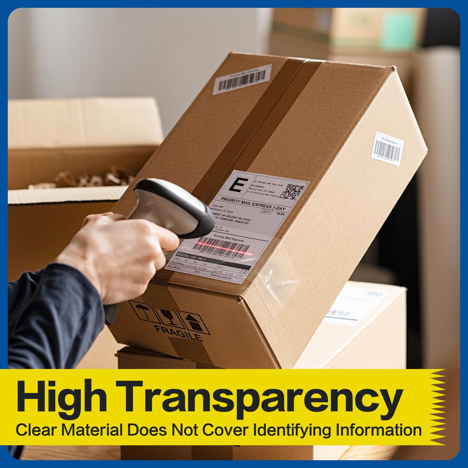 deli Heavy Duty Packing Tape 36 Rolls, Clear Packing Tape for Shipping Packaging Moving Sealing, 2.7mil Thick, 65 Yards Per Roll, 2340 Total Yards, 1.88-inch/2-inch Options