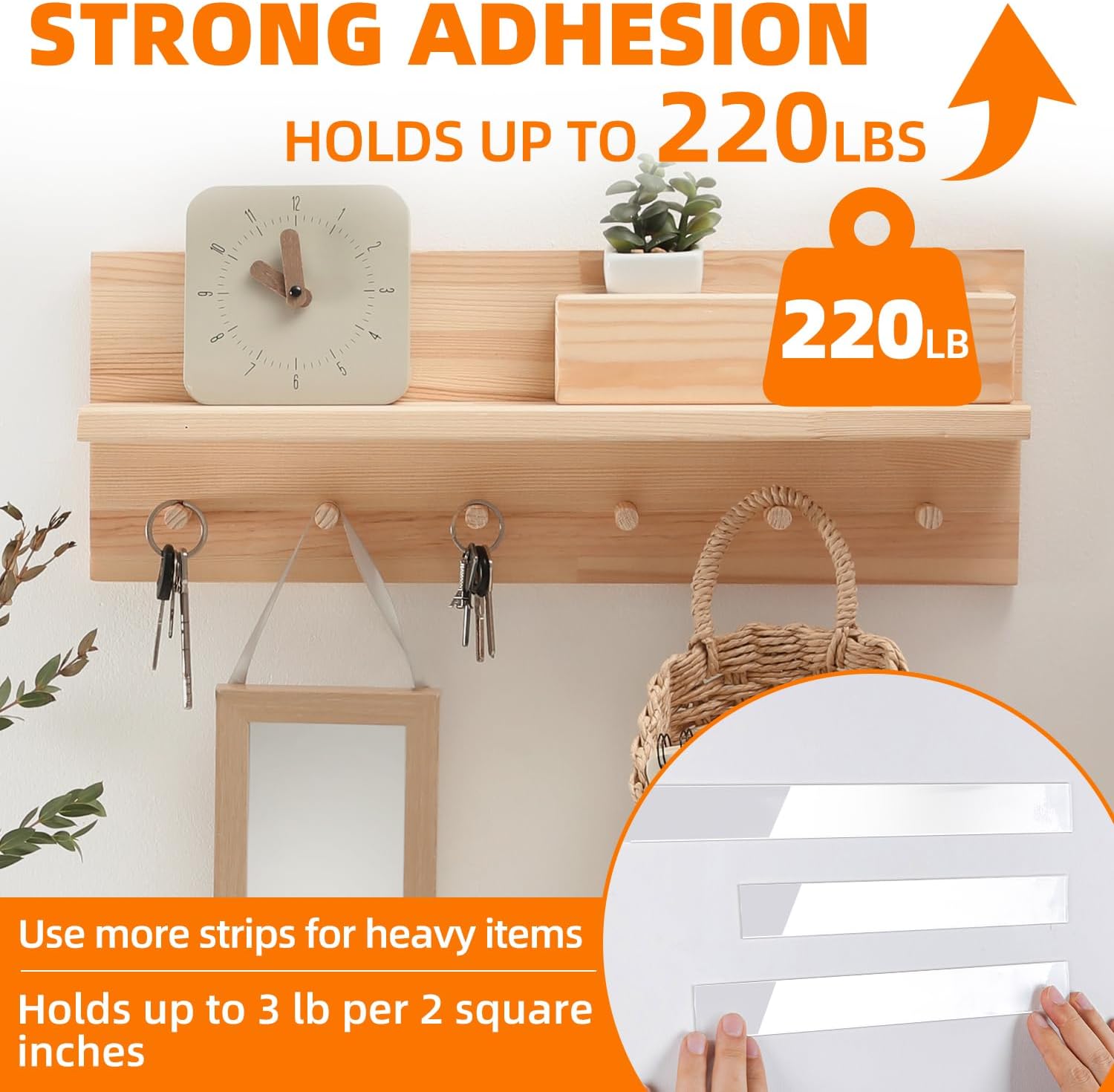 Deli Double Sided Tape Heavy Duty, Nano Tape, Double Sided Mounting Tape, Clear Adhesive Tape for Hanging Picture, Poster, Carpet, Photo Deco