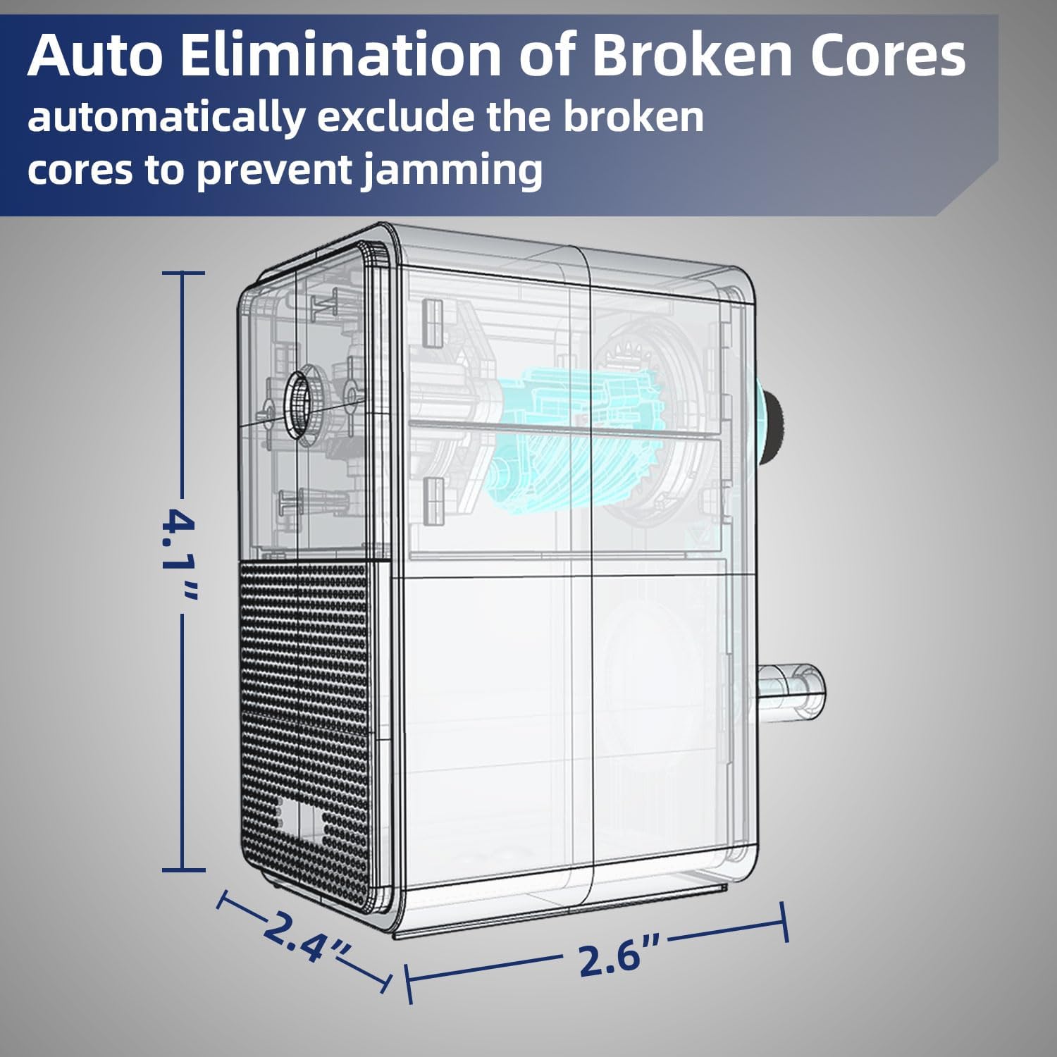 Deli Manual Pencil Sharpener - Auto-in Hand Crank with Adjustable Point for Colored Pencils, Kids, Students, Classroom, Home and Office, Black