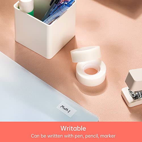 deli Invisible Tapes, 12-Rolls Invisible Tape 3/4 x 1000 Inches, Numerous Applications Stationery Transparent Tape for Office Home School