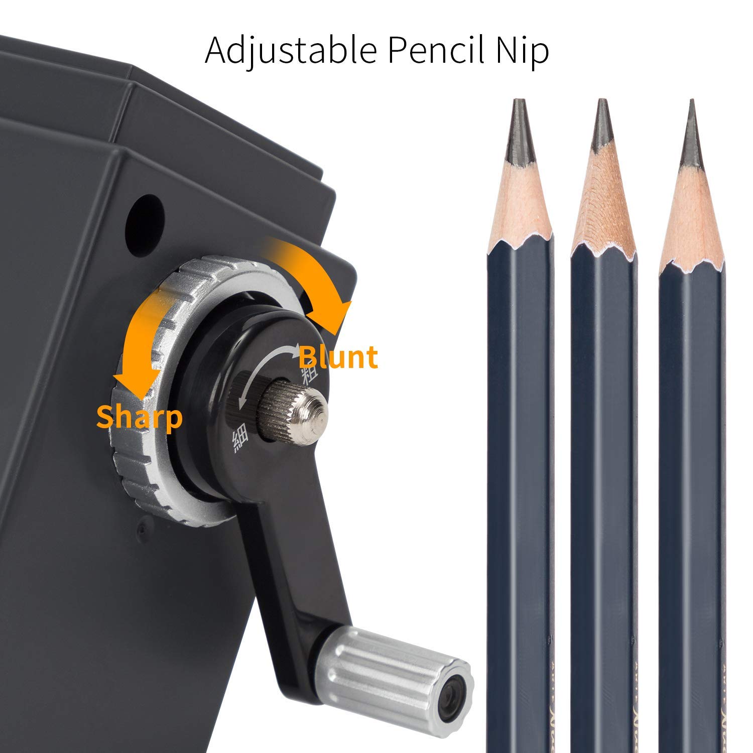 Camera Pencil Sharpener, Adjustable Pencil Point