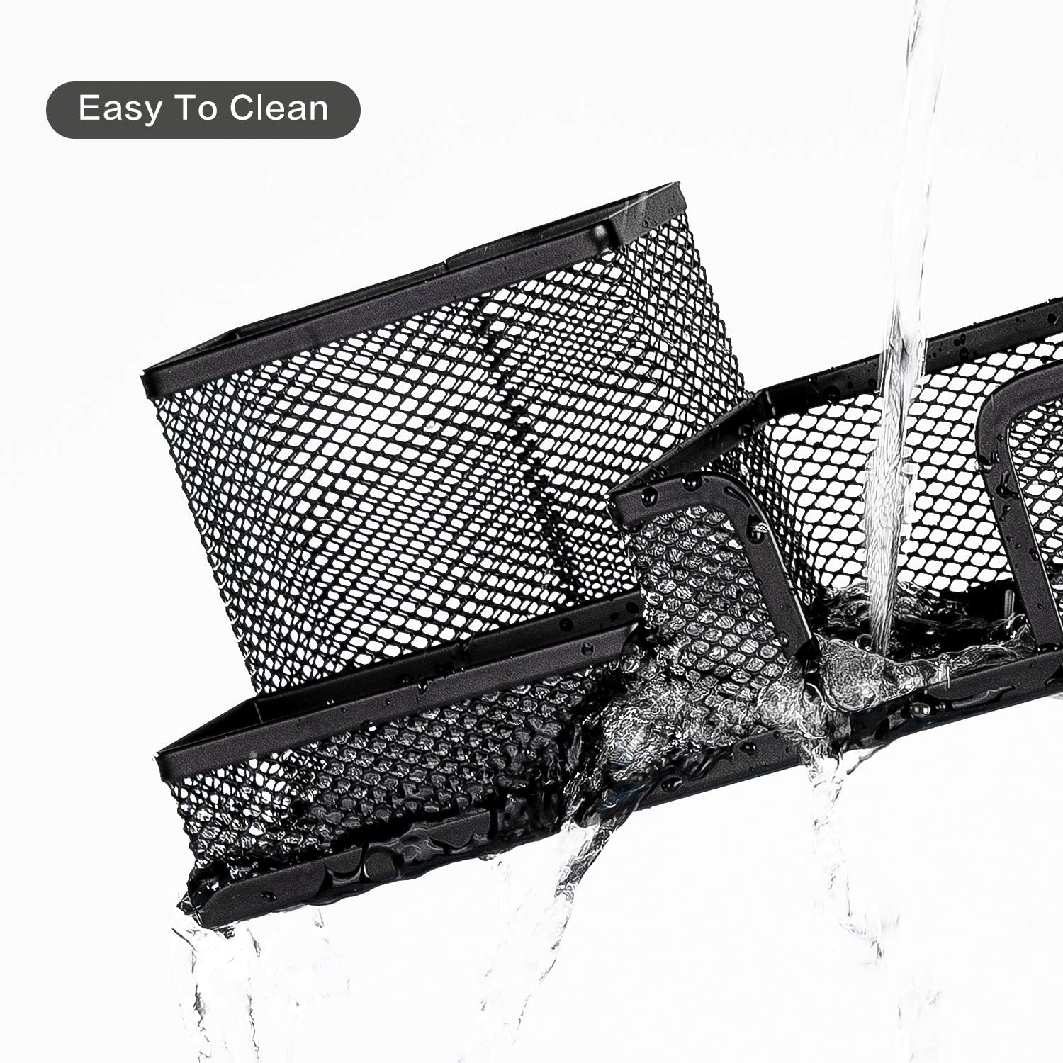 Mesh Desk Organizer 3 Compartments, Black