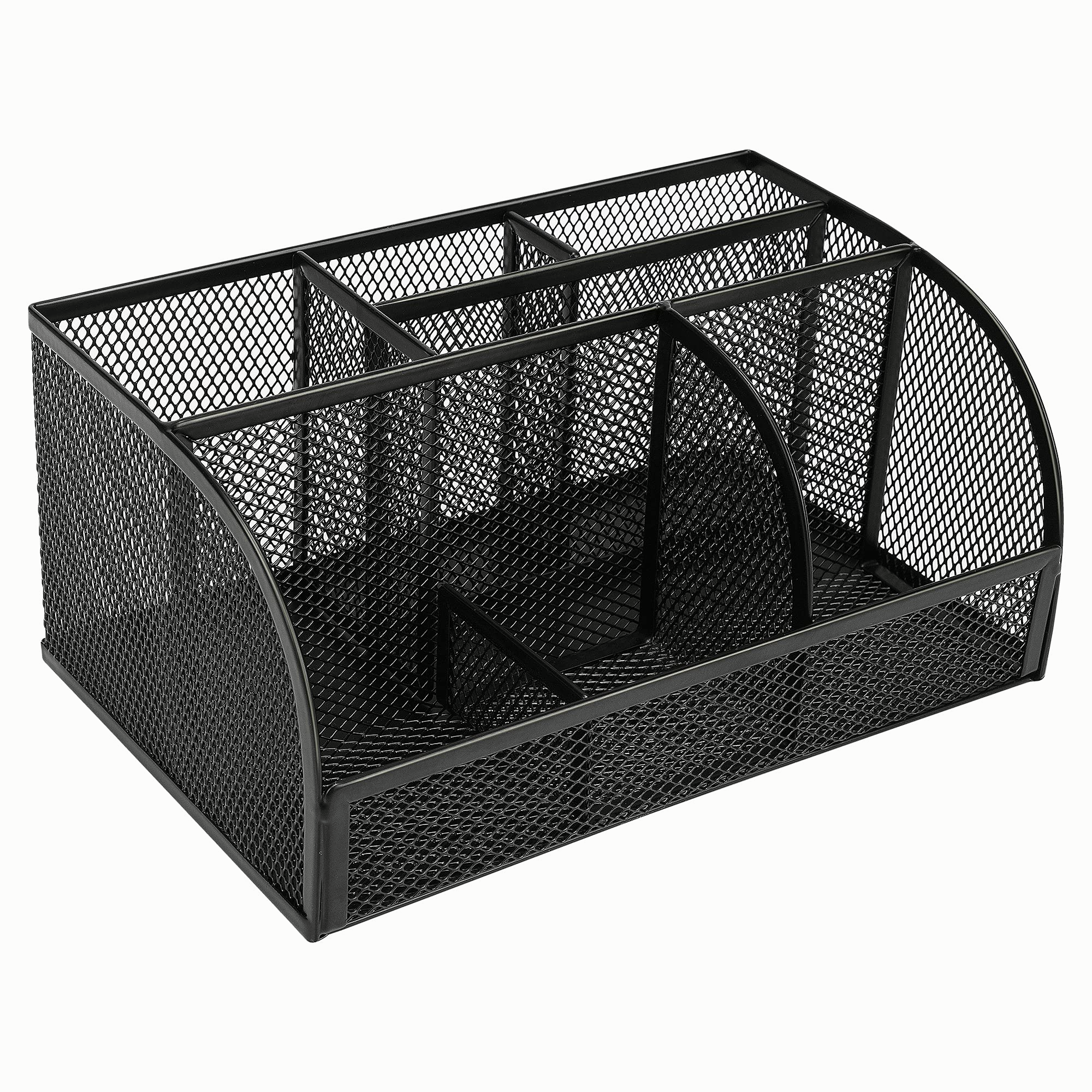 Mesh Desk Organizer 7 Compartments, Black