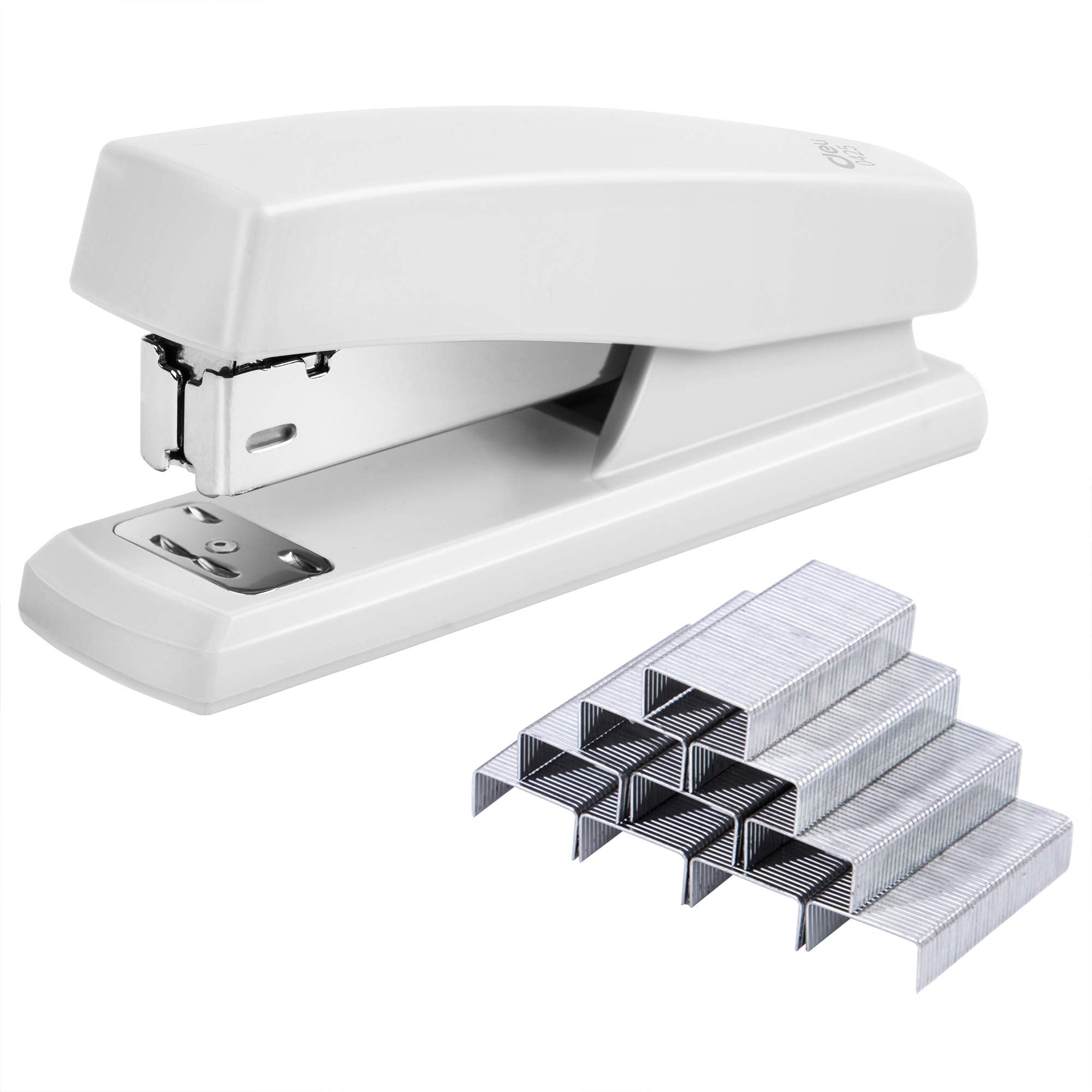Stapler with 640 Staples 25 Sheet Capacity, White