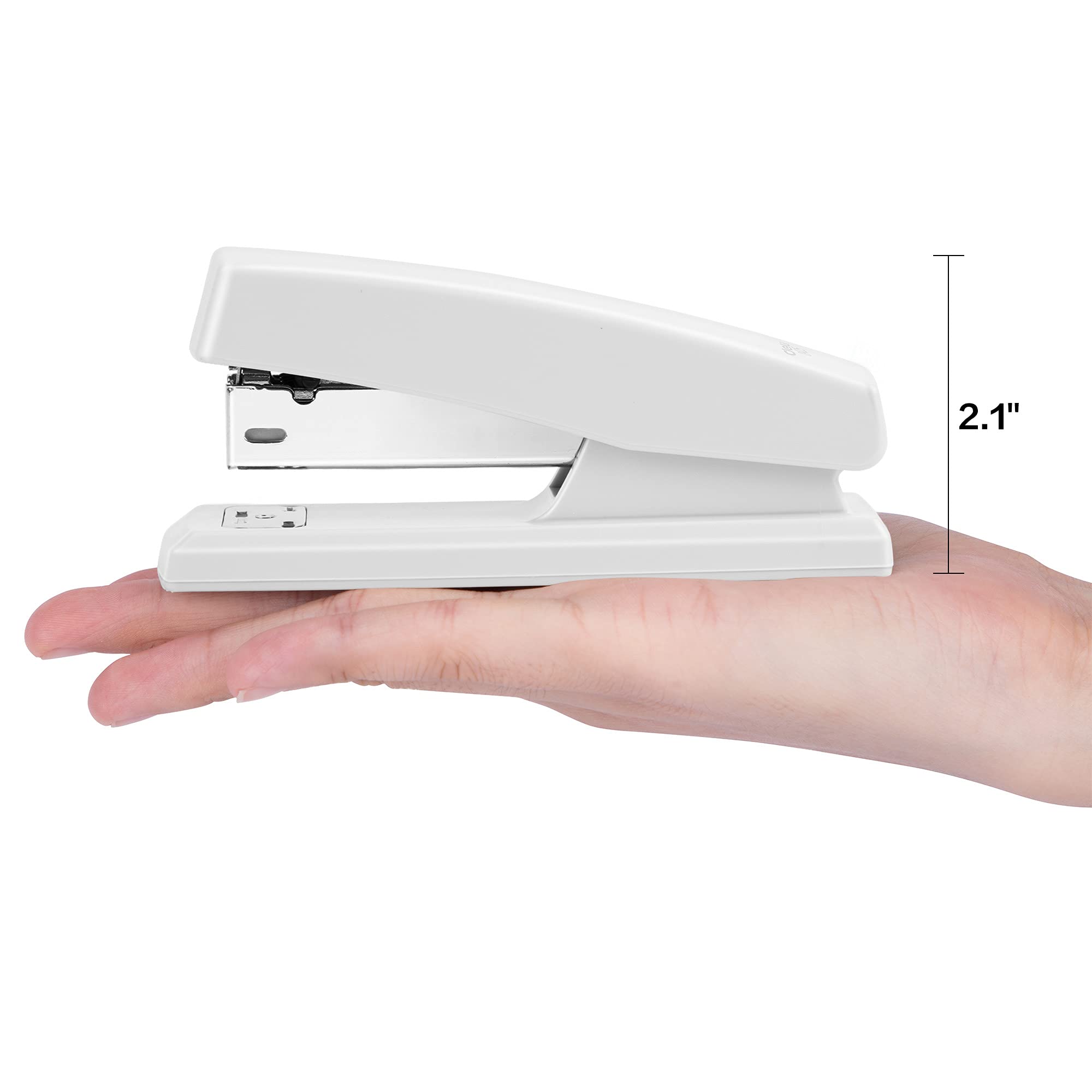 Stapler with 640 Staples 25 Sheet Capacity, White