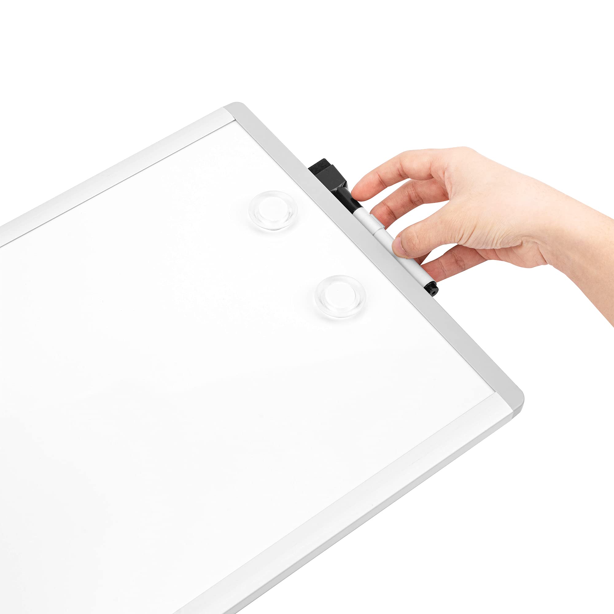 2-Pack Dry Erase Board, 11 x 14 Inches Magnetic Small Dry Erase Whiteboard, 4 Magnets and 8 Markers