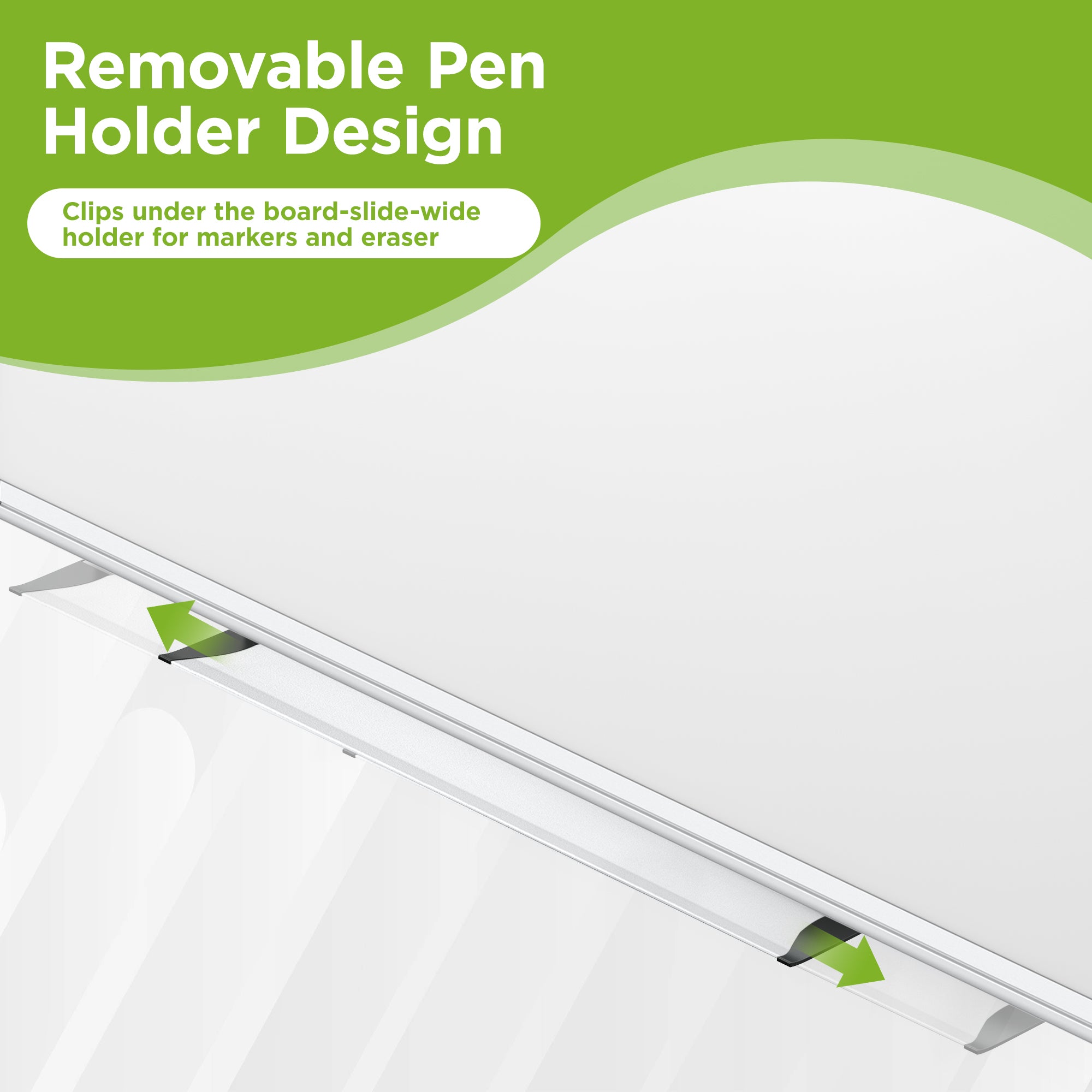 Magnetic White Board 24" x 18" for Wall, Dry Erase Board , Silver Aluminum Frame, 2 Markers, 4 Magnets, Included Eraser, For Home Office, School, Study Room