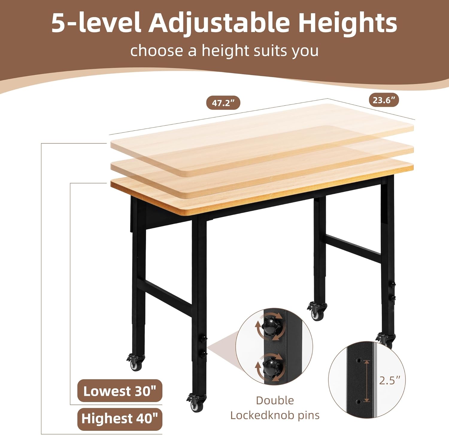 Workbench Table With Roler 48