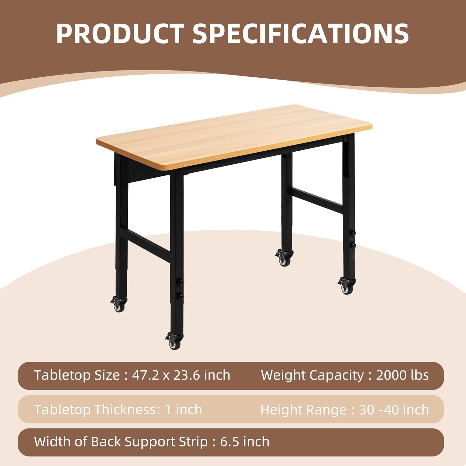 Workbench Table With Roler 48
