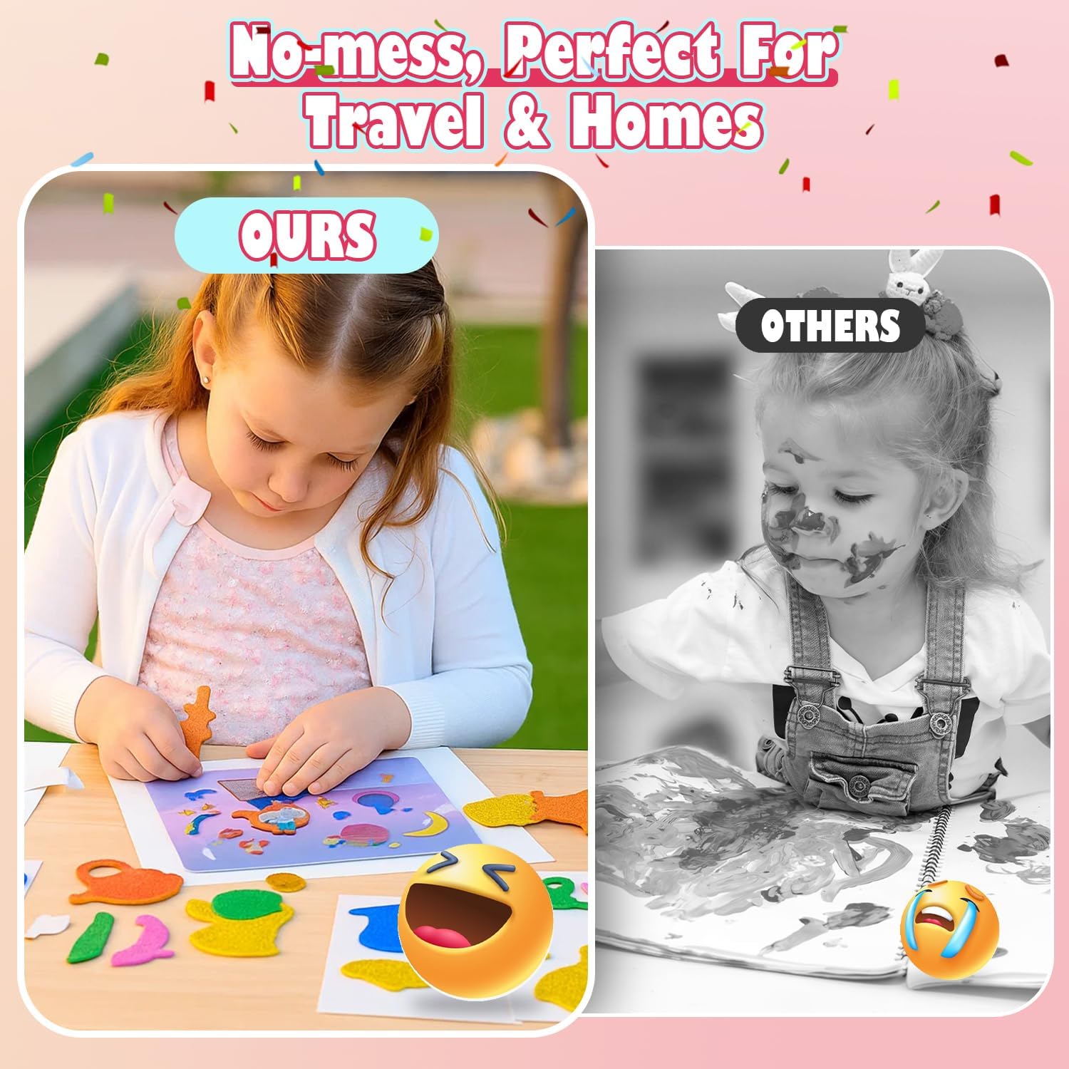 VUSIGN Arts and Crafts for Kids, Foil Fun Activity Kit, Princess Unicorn Fairy Foil Art, No Mess Craft Kits, Creative Gift for Girls Boys Ages 4 5 6 7 8 9