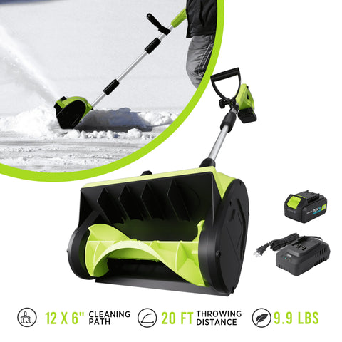 Ryobi Electric Snow Shovel 60V 12-Inch Cordless Snow Shovel