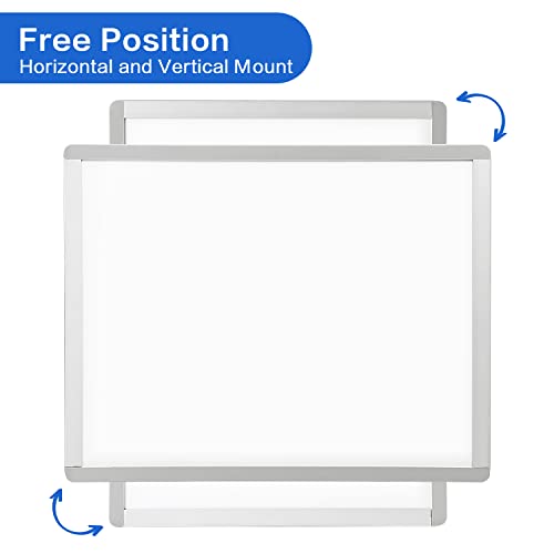 VUSIGN Small Dry Erase Whiteboard, 11 x 14 Inches White Board for Kids, Students, Fridge, Locker, Mini Dry Erase Board, Aluminum Frame