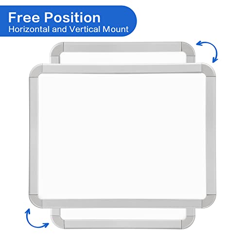 VUSIGN Small Dry Erase Whiteboard, 8.5 x 11 Inches White Board for Kids, Students, Fridge, Locker, Mini Dry Erase Board, 2 Pack