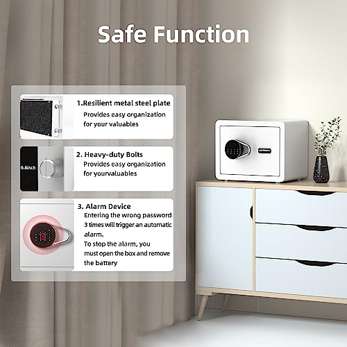 Locksworth Home Security Safe (White)