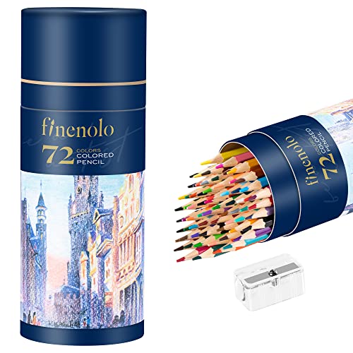 finenolo 48 Pack Colored Pencils for Adult Coloring Books, Soft Core, –  Deli BestMate